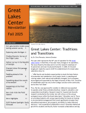cover of PDF Great Lakes Center Newsletter Fall 2025