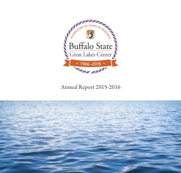 cover of PDF Great Lakes Center Annual Report 2015-2016