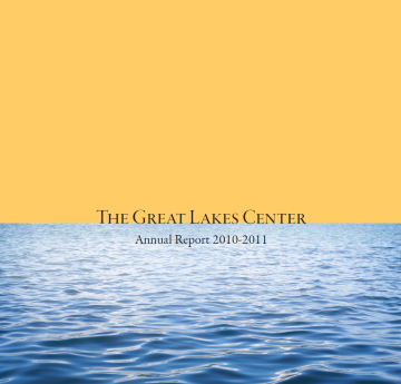 cover of PDF Great Lakes Center Annual Report 2010-2011