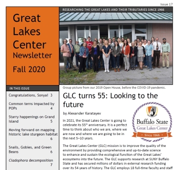 cover of PDF Great Lakes Center Newsletter Fall 2020