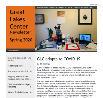 cover of PDF Great Lakes Newsletter Spring 2020