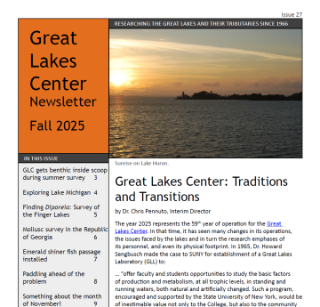 cover of PDF Great Lakes Center Newsletter Fall 2025