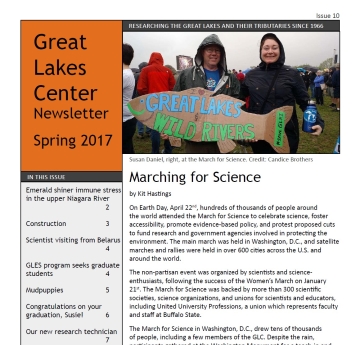 cover of PDF Great Lakes Newsletter Spring 2017
