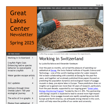 cover page of PDF of GLC Spring 2025 Newsletter