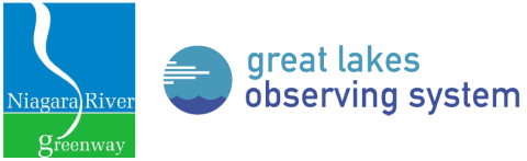 two logos: Niagara River Greenway, and Great Lakes Observing System