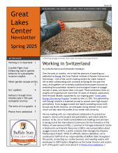 cover page of PDF of GLC Spring 2025 Newsletter