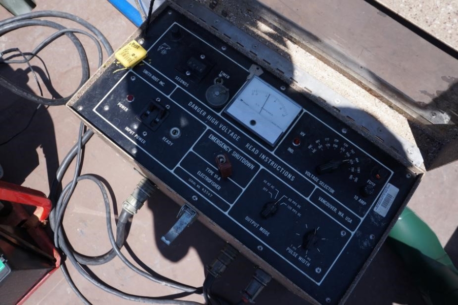 A control panel box.